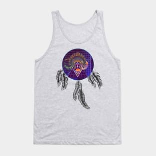 Futuristic indian girl in the dreamcatcher Tank Top